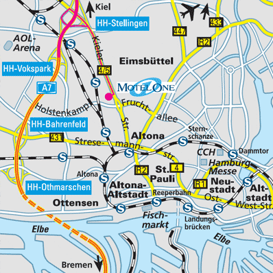 Hamburg Hotel Karte | Europakarte